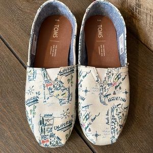 Toms travel alpargata flats